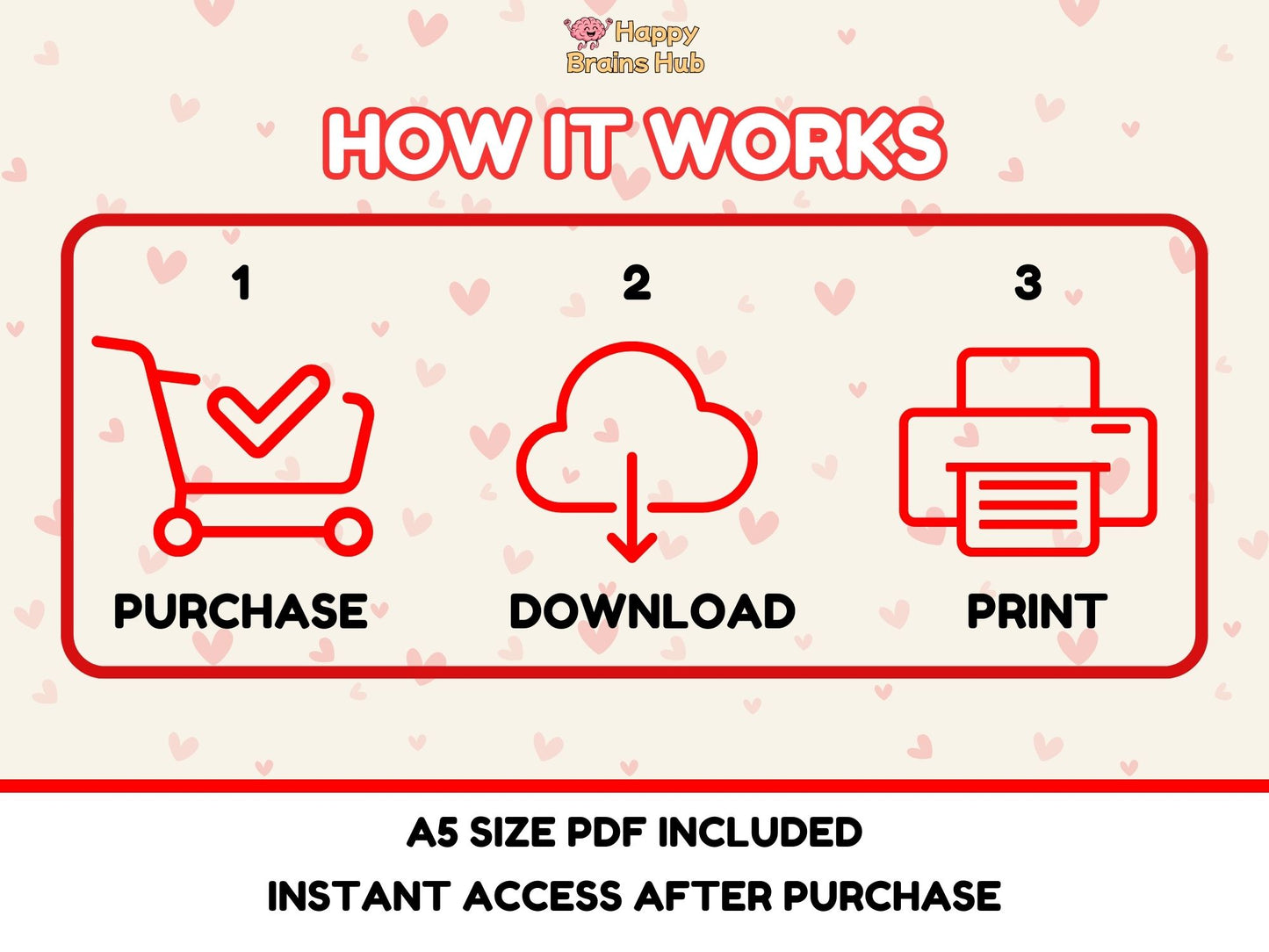 Valentine's Day Handprint Card Printable | Kids Keepsake