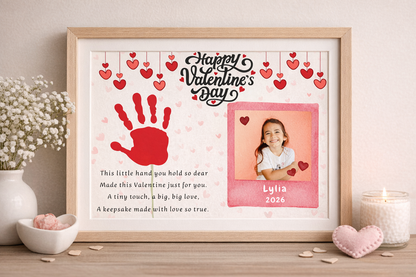 Valentine's Day Handprint Card Printable | Kids Keepsake