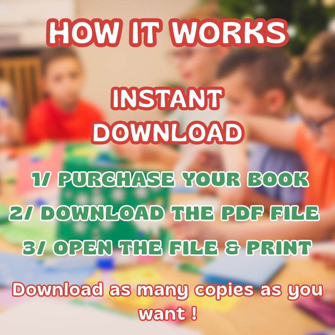 Kids Christmas Activity Bundle | Preschool Worksheets | Fun & Educational Printable Pages for Toddlers