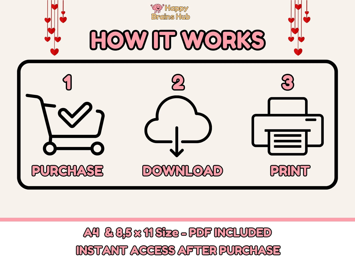 Valentine Handprint Poem - Printable Flower Keepsake - INSTANT DOWNLOAD