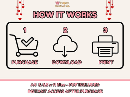 Valentine Handprint Poem - Printable Flower Keepsake - INSTANT DOWNLOAD