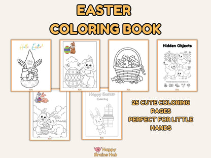 Easter Activity & Coloring Bundle | Pre-K - Kindergarten | 55 Printable Pages