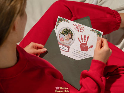 Christmas Handprint Poem Keepsake Printable, Editable Canva Template & Ready-to-Print PDF