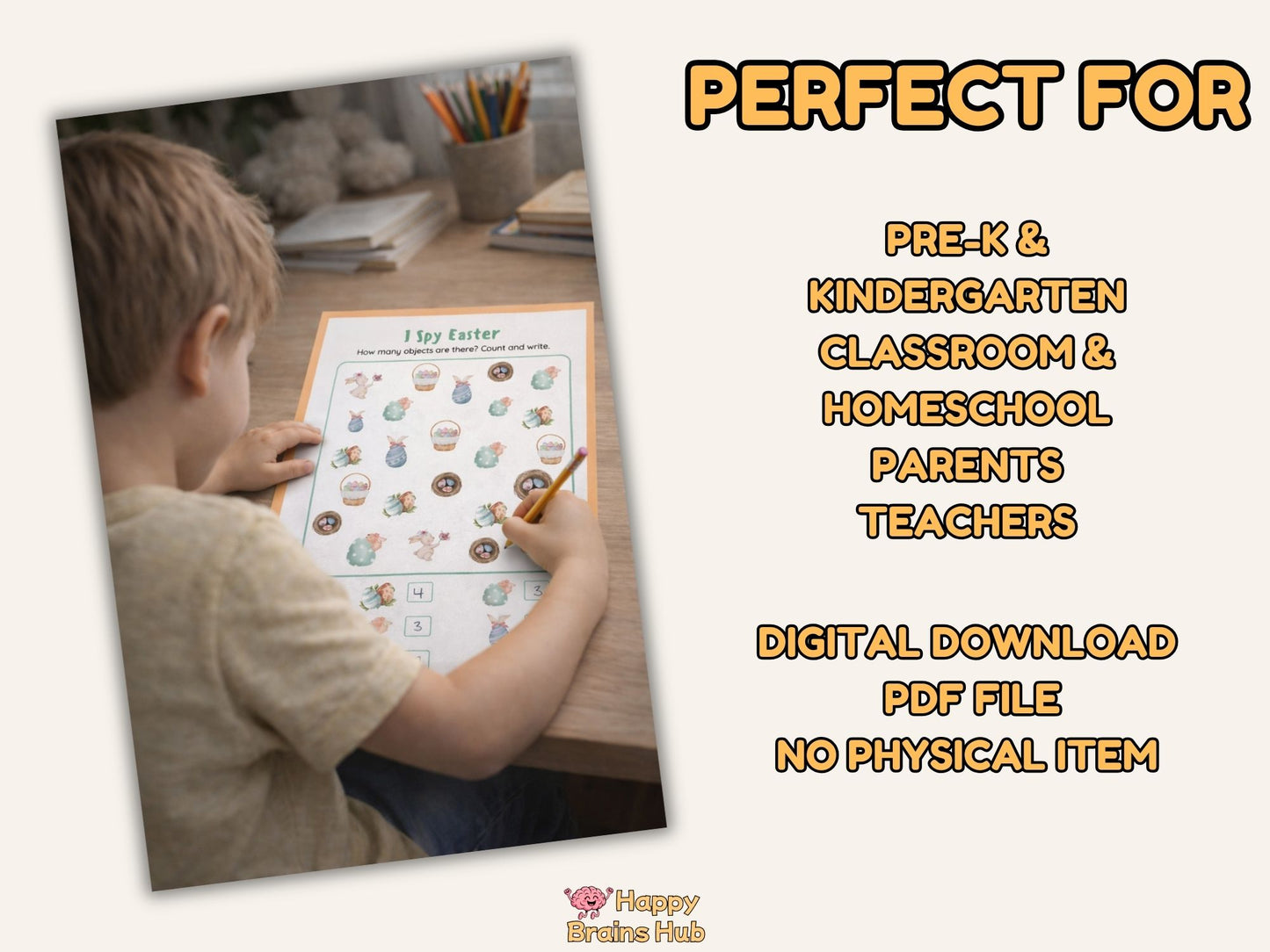 Easter Activity & Coloring Bundle | Pre-K - Kindergarten | 55 Printable Pages