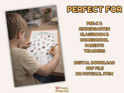 Easter Activity & Coloring Bundle | Pre-K - Kindergarten | 55 Printable Pages