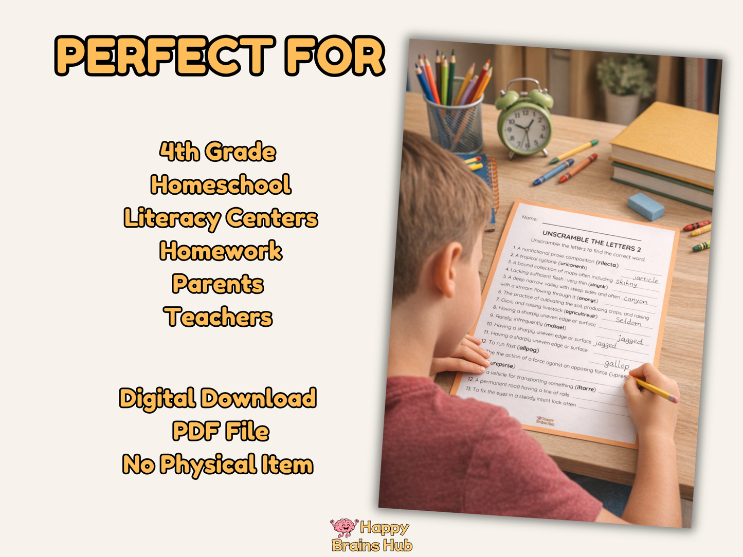 Vocabulary Worksheets - Grade 4