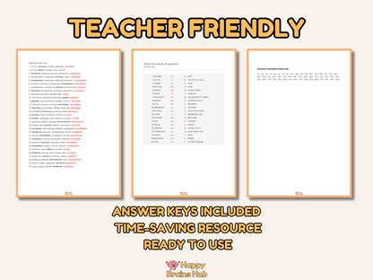 6th Grade Vocabulary Worksheets - 150 Questions - Printable ELA Practice with Answer Key