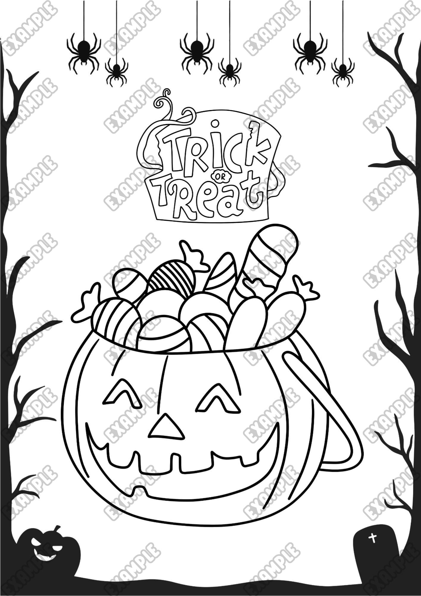 Halloween Coloring Book - HappyBrains Hub