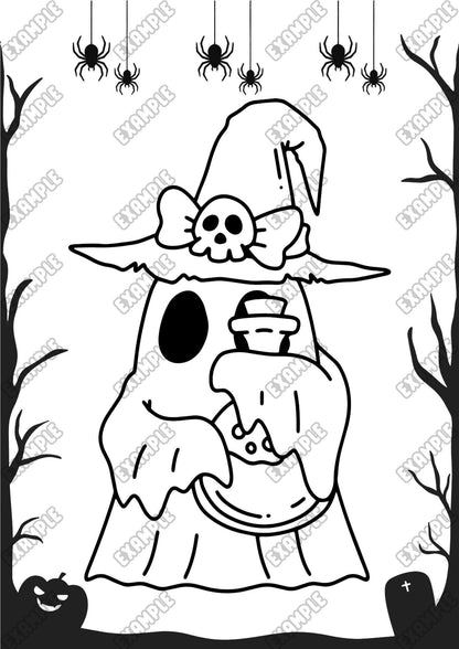 Halloween Coloring Book - HappyBrains Hub